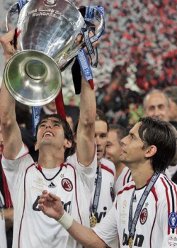 kaka avec la coupe de la c1